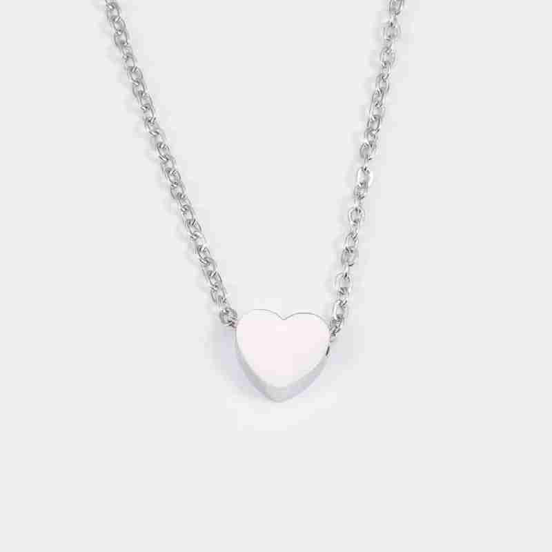 K Gold Plated Heart Necklace |Silver Plated Necklace Cute Dainty Love Pendant Necklaces for Women Gift for Girls Gift for Women